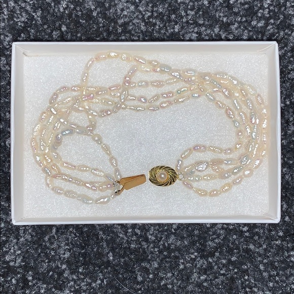 Multi-strand fresh water pearl bracelet - Picture 3 of 4